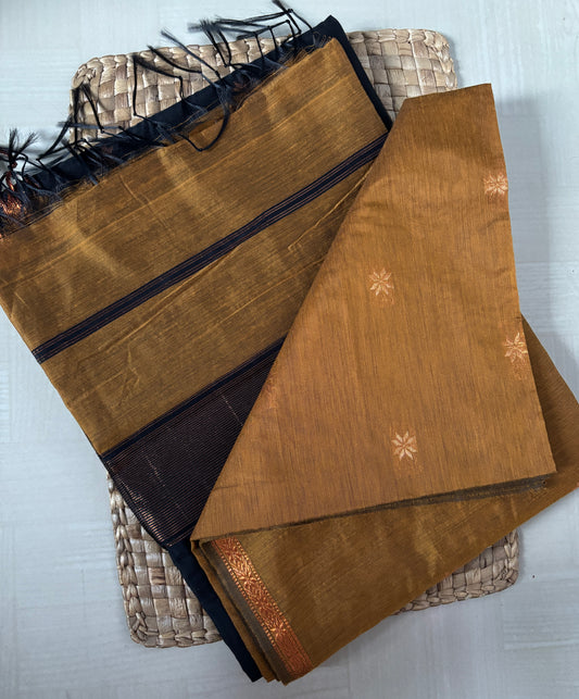 Buy Cotton Blend Saree online – Elegant Cotton Blend Saree side view