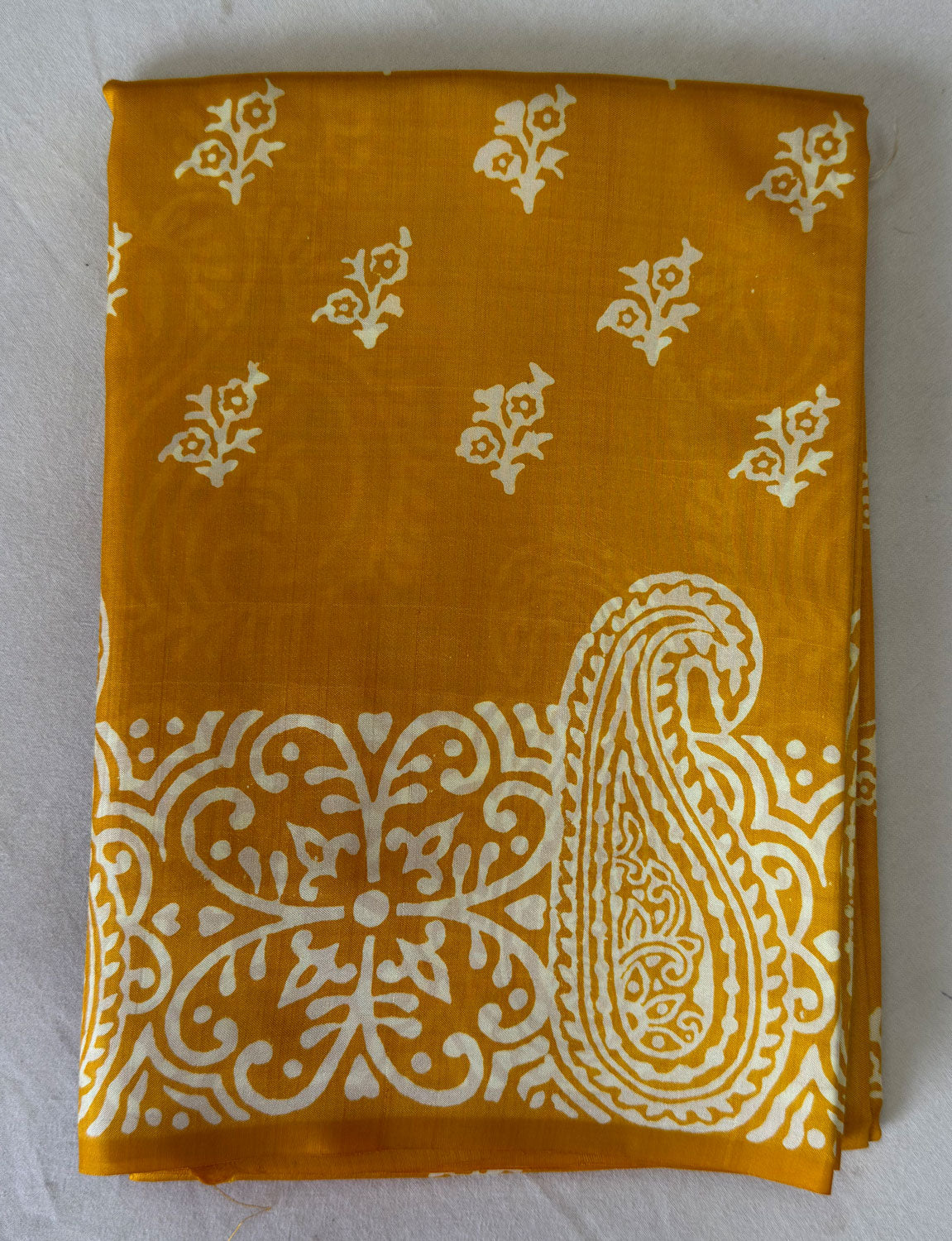 Bishnupur Silk Block Print Saree by Dakshin Vastram – India's finest handloom craft for weddings in Pune, Lucknow and Hyderabad
