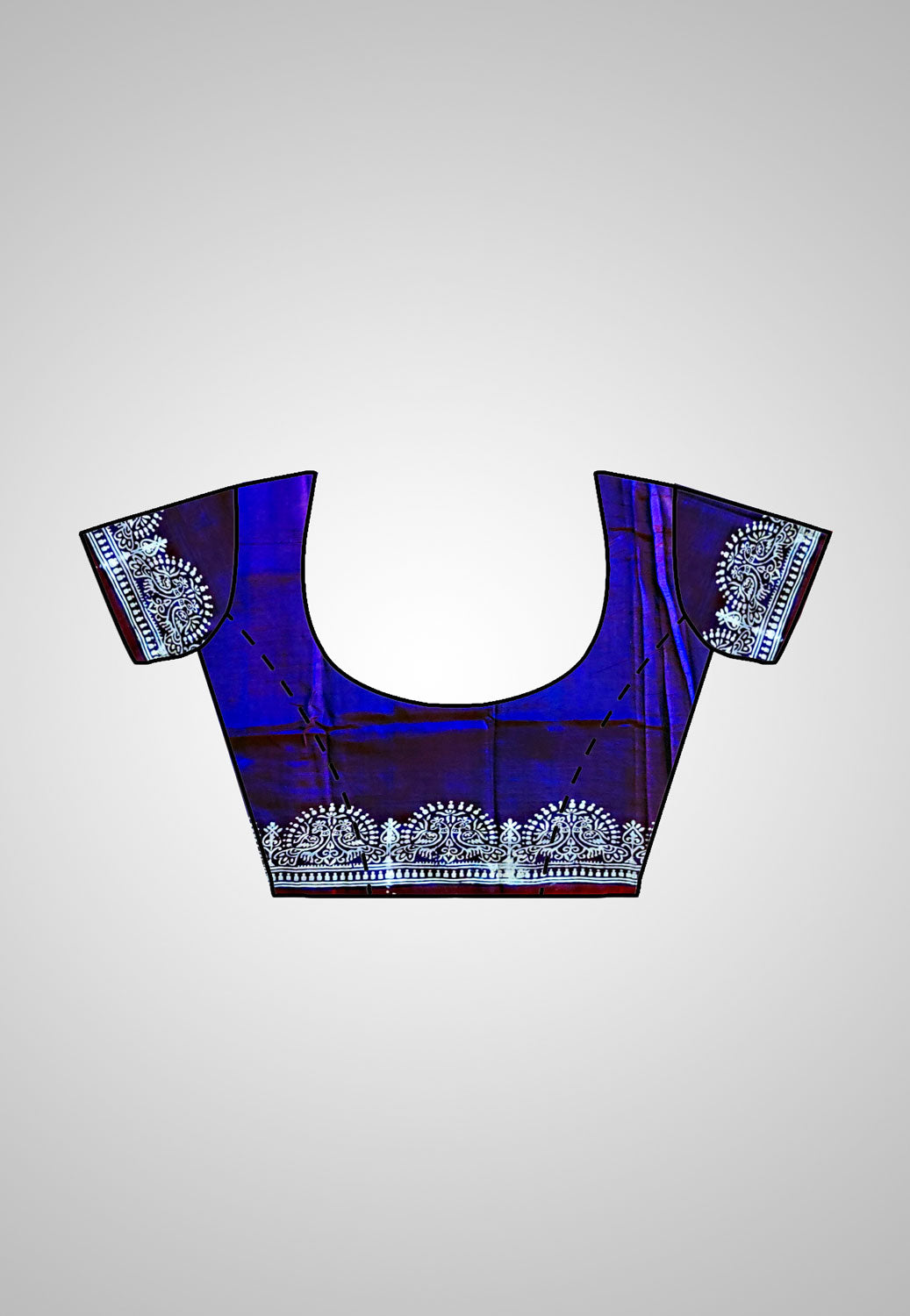 Buy Global Silk Saree – Full ensemble including stitched blouse