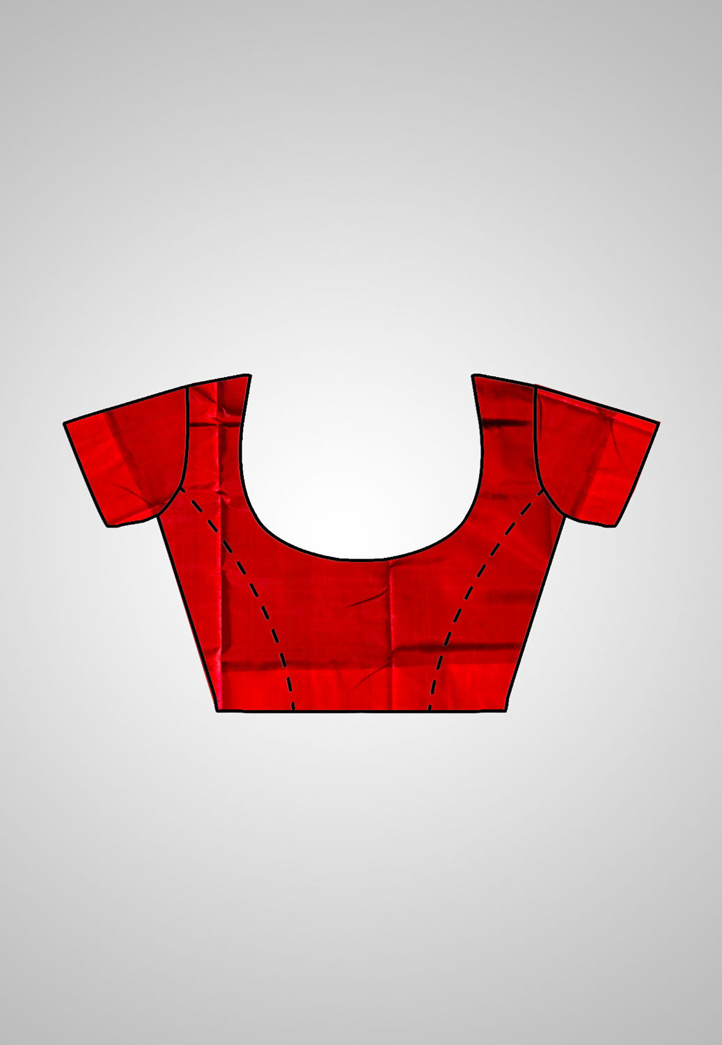 Blouse piece of Pure Silk Kotki Saree – handcrafted silk blouse design