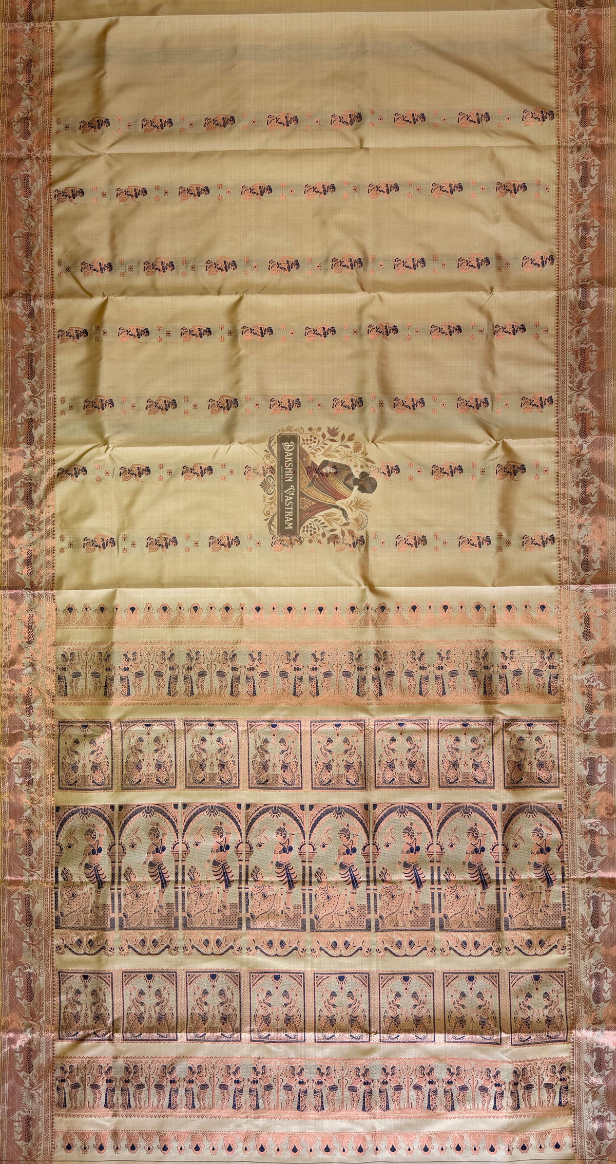 Buy Authentic Swarnachari Sarees online – Artistic pallu design view