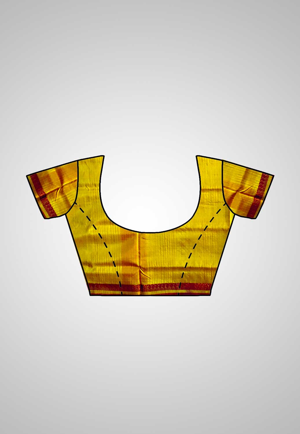 Complete Pure Silk Saree look – With matching blouse displayed