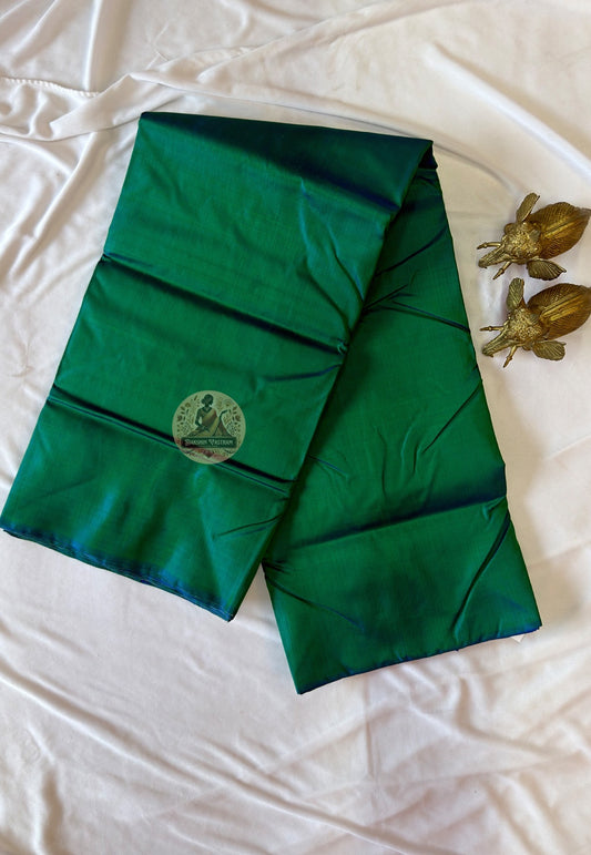 Close-up of premium Bishnupur collector's silk than showing superior weave density, deep lustre and refined selvedge finish