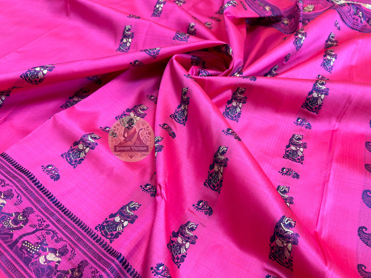 Pure silk saree – pallu design and craftsmanship view