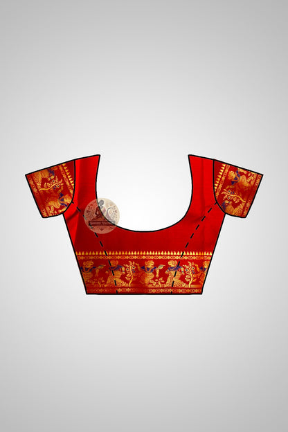 Shop Traditional Silk Saree – Saree styled with blouse piece