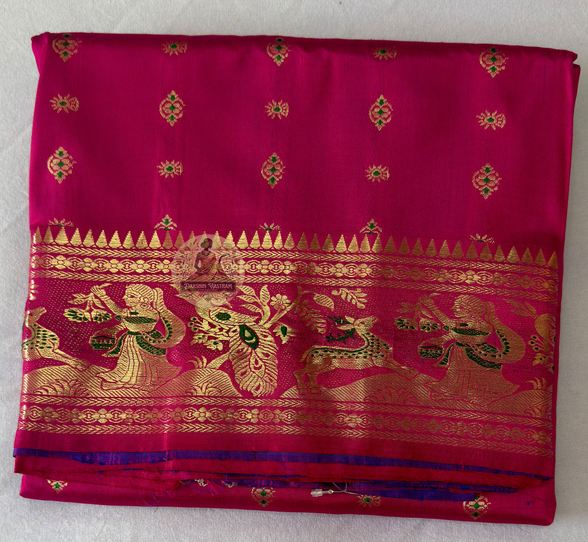 Buy Swarnachari Pure Silk Saree online for Indian festivals – handloom festive gold, delivered across India