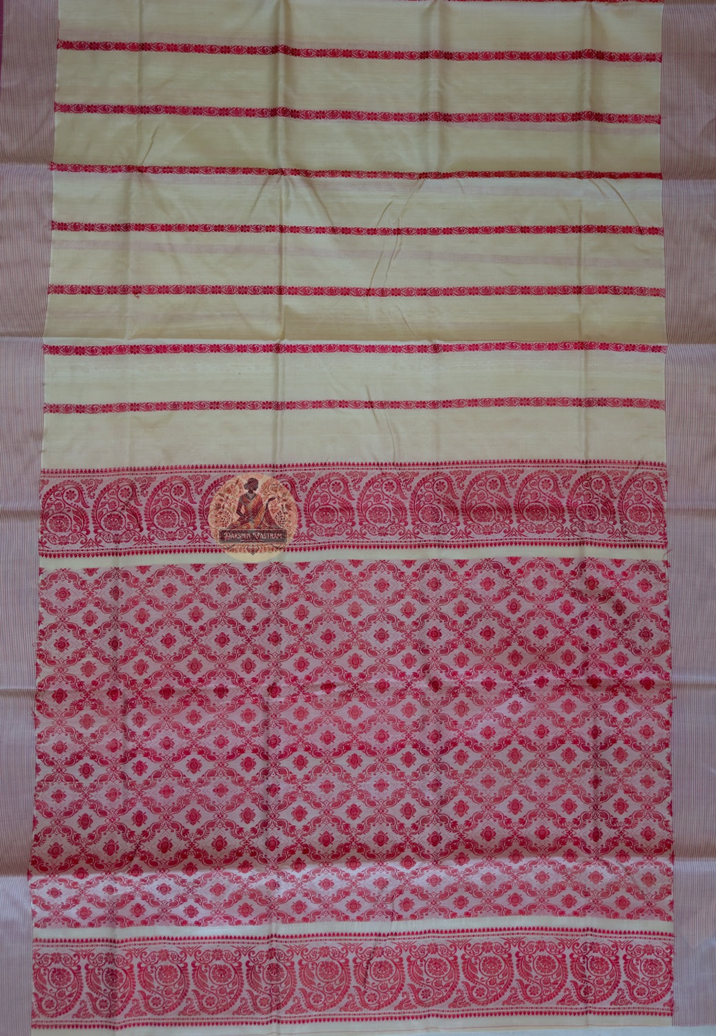 Bhagalpur Tussar silk saree styled for a theatre and cultural evening in London — wild silk quiet luxury for women who take culture seriously, Dakshin Vastram