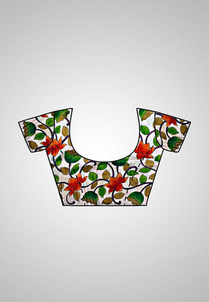 Saree with blouse design – Complete festive look