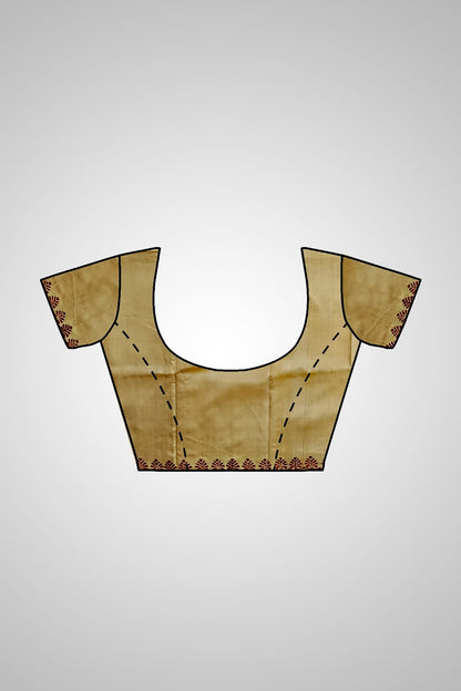 Buy Indian Silk Saree UK – Saree paired with blouse view