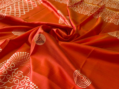 Shop Mulberry Silk Saree – Texture view of Katan silk weave