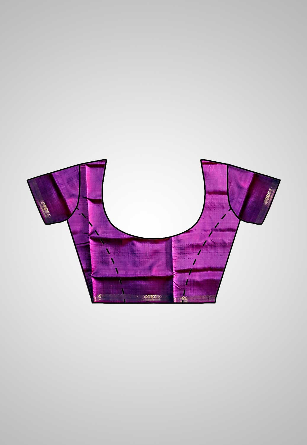 Saree with blouse piece – Handloom set shown together