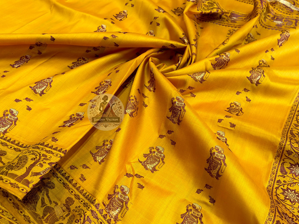 Pure silk saree – pallu design and craftsmanship view