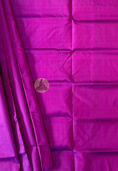 Flat lay of bridal-grade Bishnupur silk than saree – sustainably handwoven in West Bengal, delivered across UK