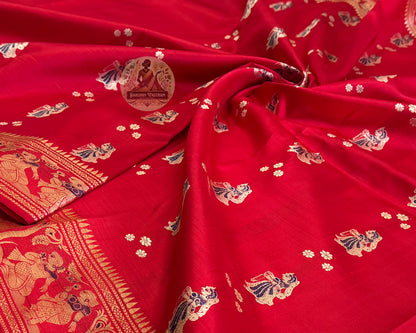 Shop Traditional Bengali Saree – Full-length model front pose