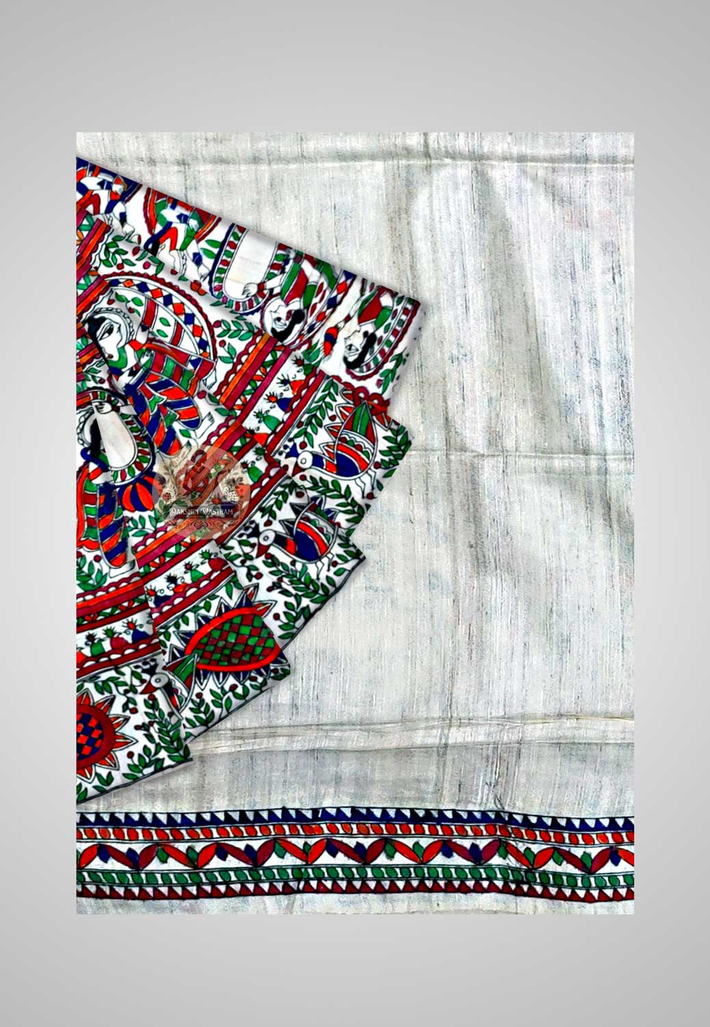 Explore Natural Silk Saree – Detailed texture of Tussar weave