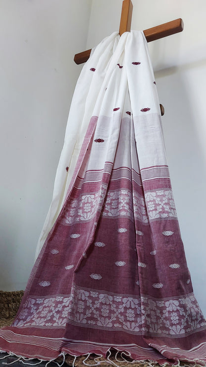 Buy Kasturi Saree online – Kasturi Assam Cotton Saree front view