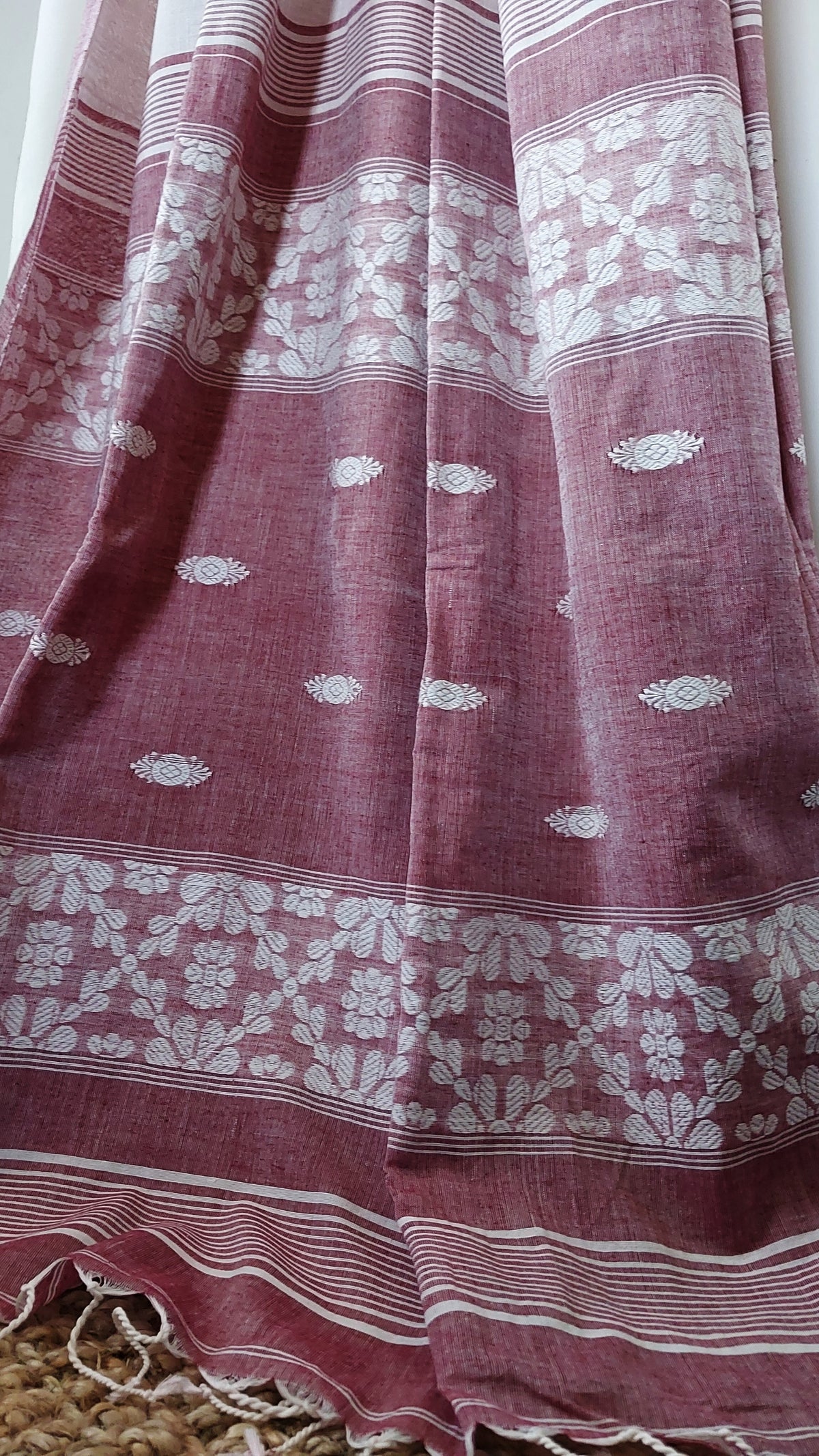 Buy Kasturi Saree online – Kasturi Assam Cotton Saree side view