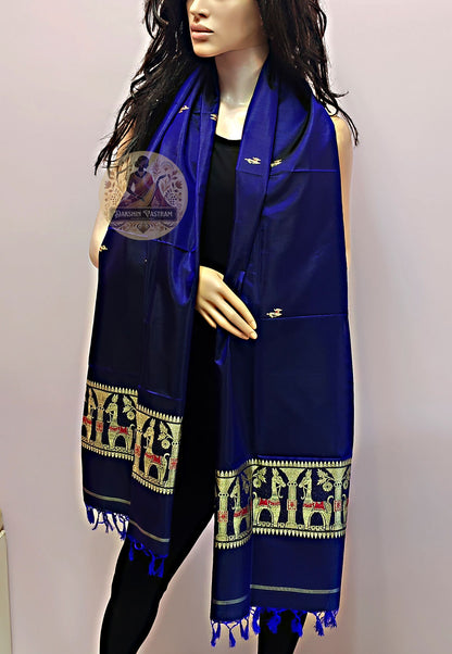 Shop Pure Silk Stoles – Rear styling with traditional silk texture