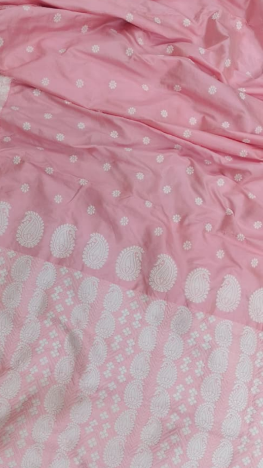 Shop Assam Silk Saree online – side drape showing smooth silk texture