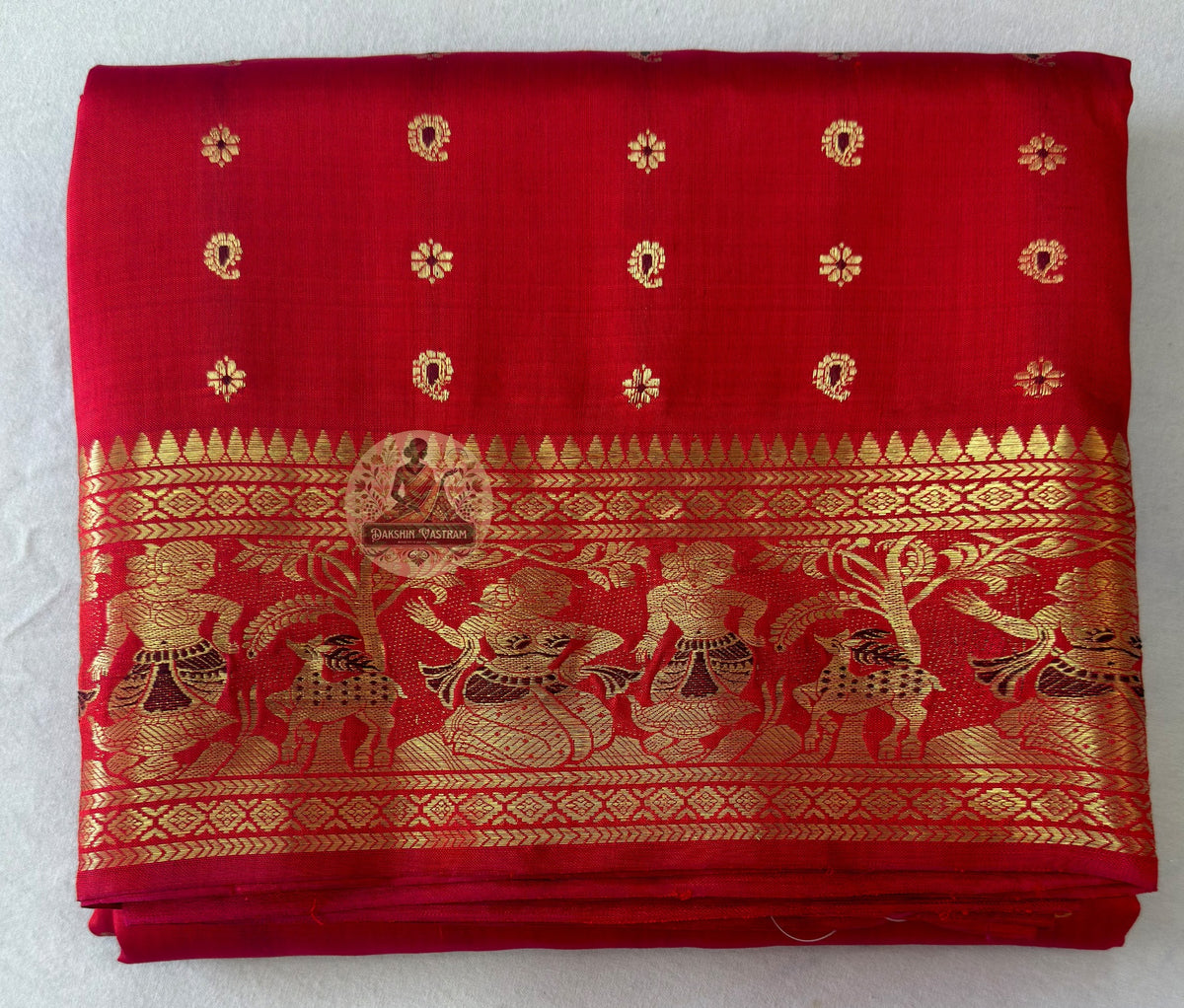 Buy Swarnachari Pure Silk Saree online from Dakshin Vastram – handloom golden heritage weave for every Indian city