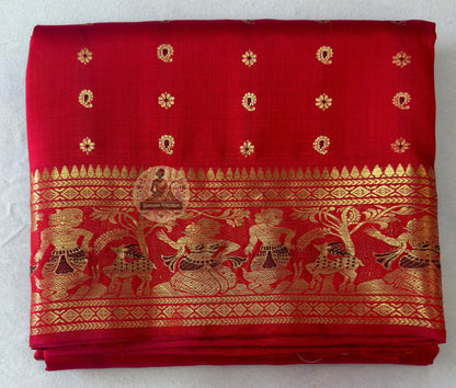 Buy Swarnachari Pure Silk Saree online from Dakshin Vastram – handloom golden heritage weave for every Indian city