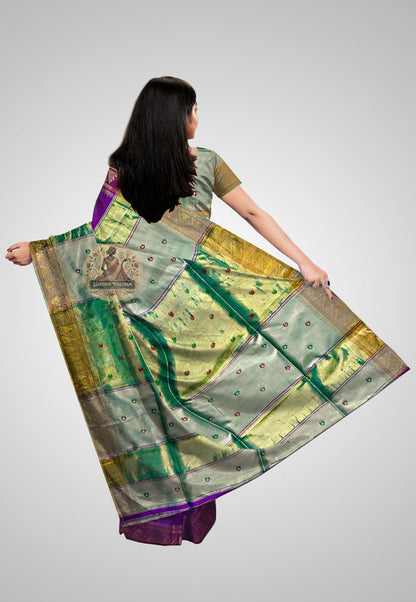 Traditional pure silk saree with refined craftsmanship