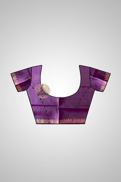 Buy Pure Silk Saree online – close-up of Katan silk weave