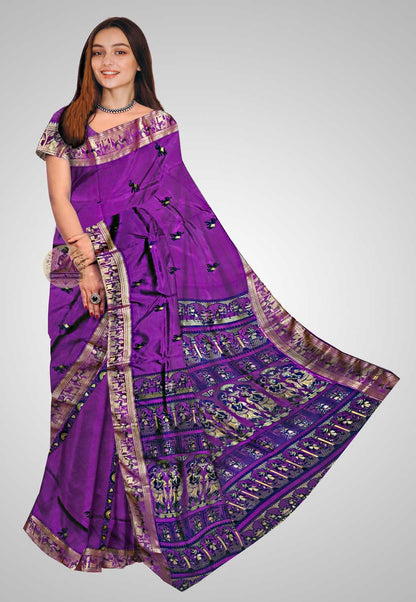 Handloom Baluchari silk saree with intricate traditional designs