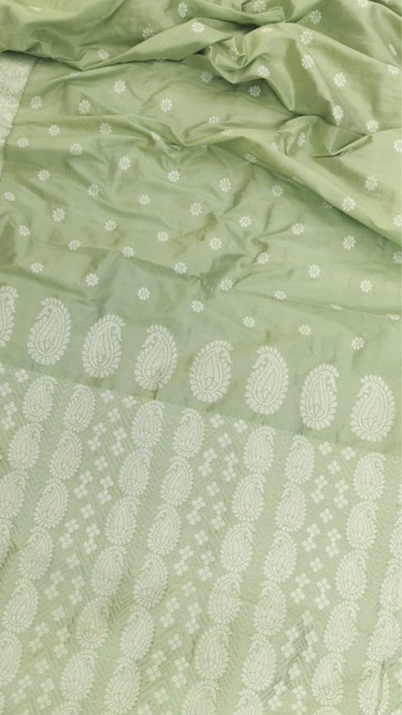 Buy Assam Silk Sarees – Rear pallu design of mulberry silk saree
