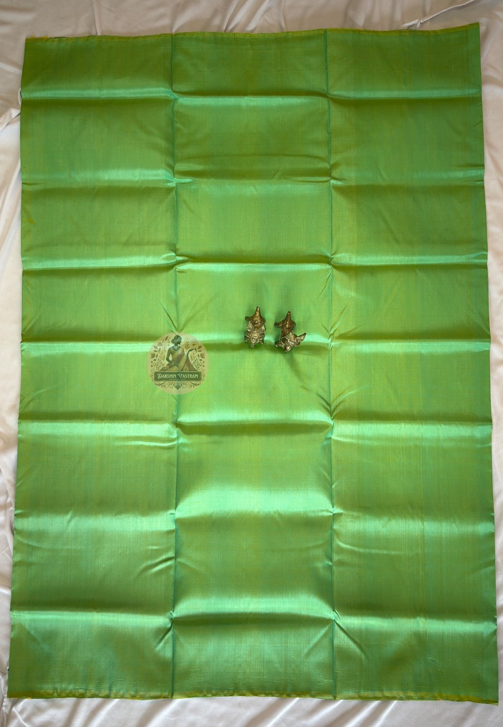 Bishnupur silk fabric unfolded showing lustre and body – delivered to London Leicester Manchester