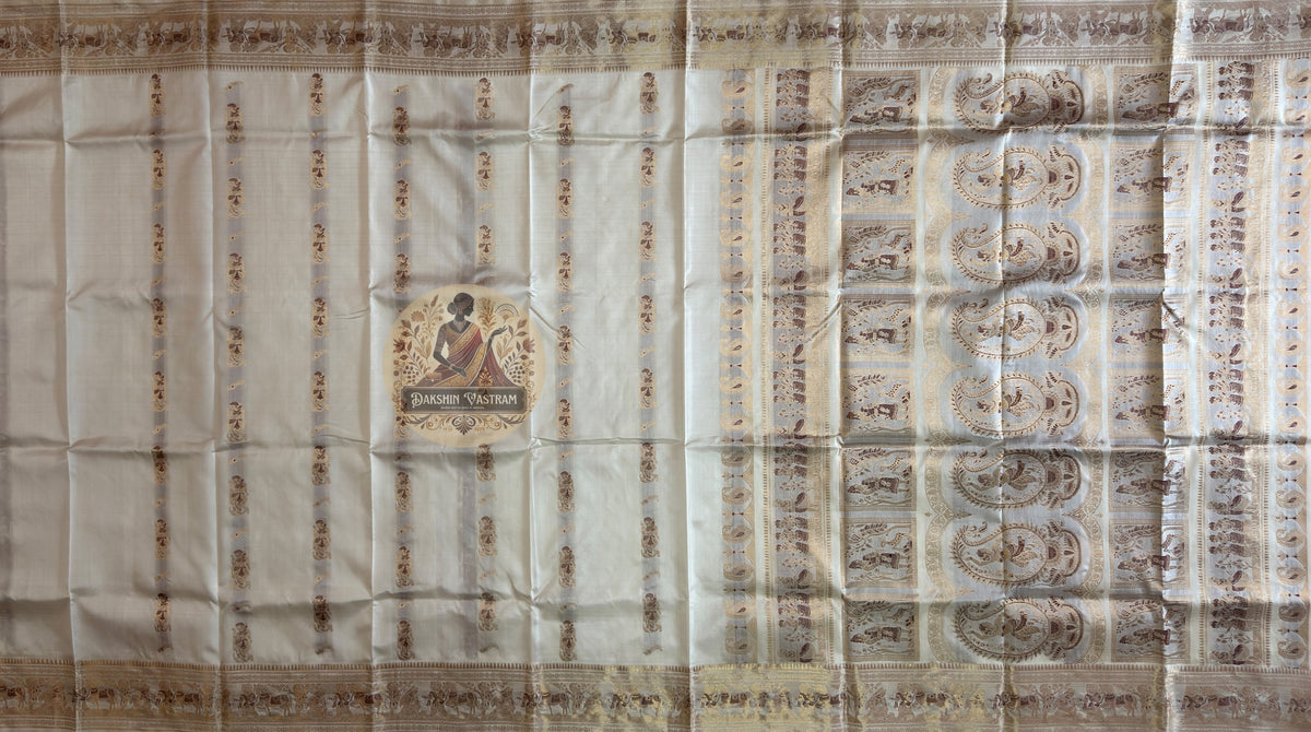Swarnachari Pure Silk Saree for cultural events and daytime receptions – accessible heritage by Dakshin Vastram