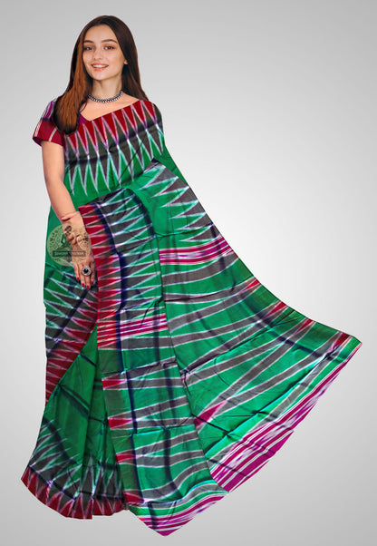 Shop Handloom Silk Kotki Saree – Front view showing classic Indian drape