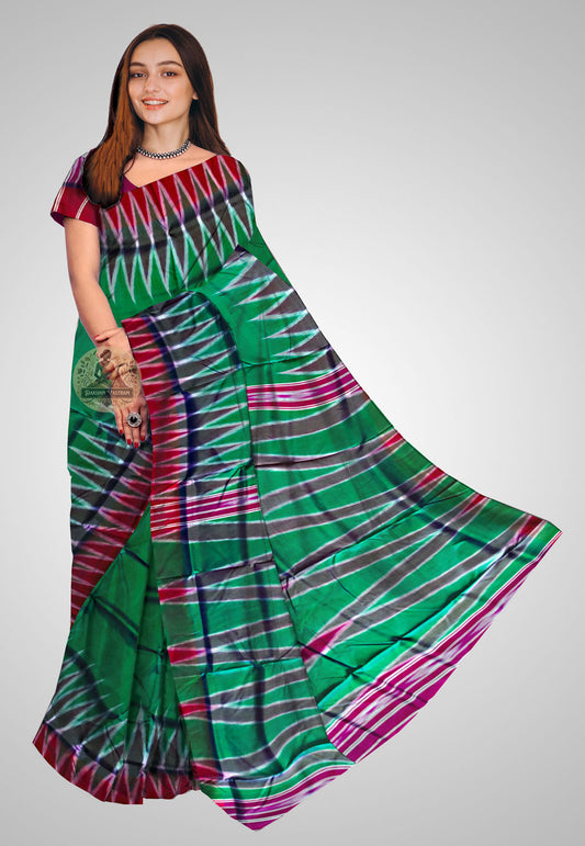 Shop Handloom Silk Kotki Saree – Front view showing classic Indian drape
