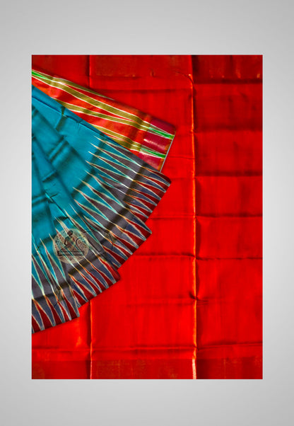 Order Indian Silk Kotki Saree Online – Close-up of textured handwoven design
