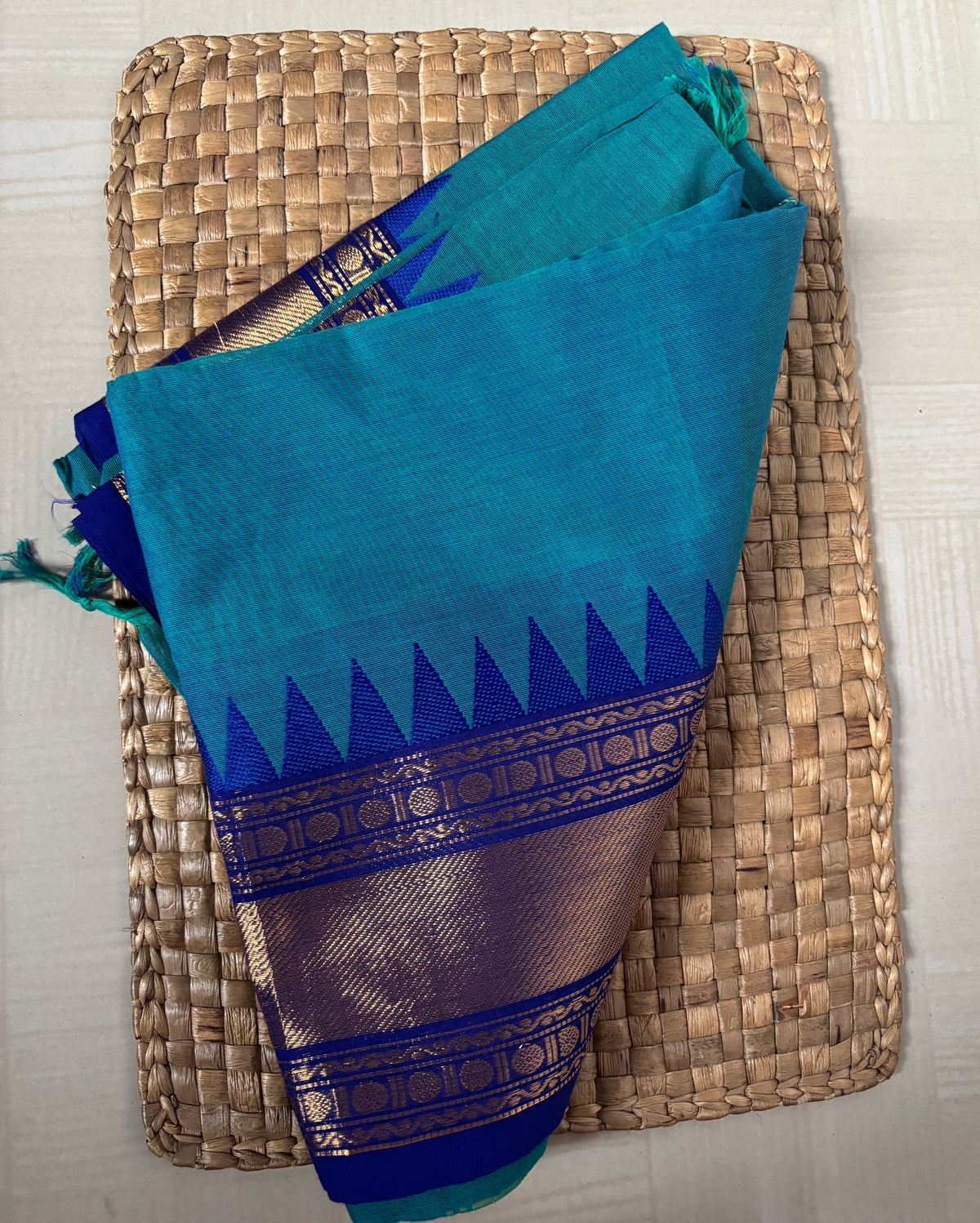 Buy Chettinad Cotton Saree online – Authentic Chettinad Cotton Saree full saree view