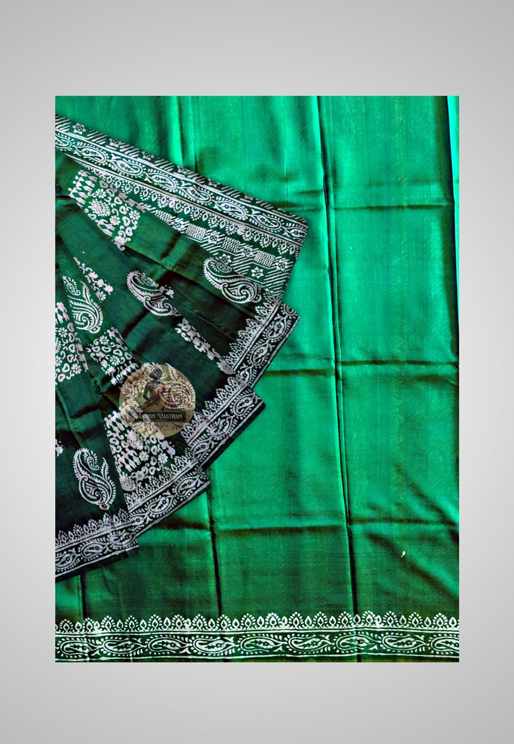 Close-up on handloom silk – fine detailing and texture