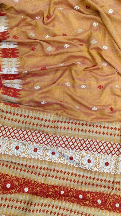 Dakshin Vastram Eri Silk Saree gift-wrapped for Raksha Bandhan or Karva Chauth, handloom Assam saree for women who value craft over convenience