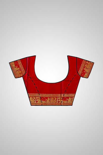 Shop Baluchari Silk Saree online – Saree with blouse and full ensemble