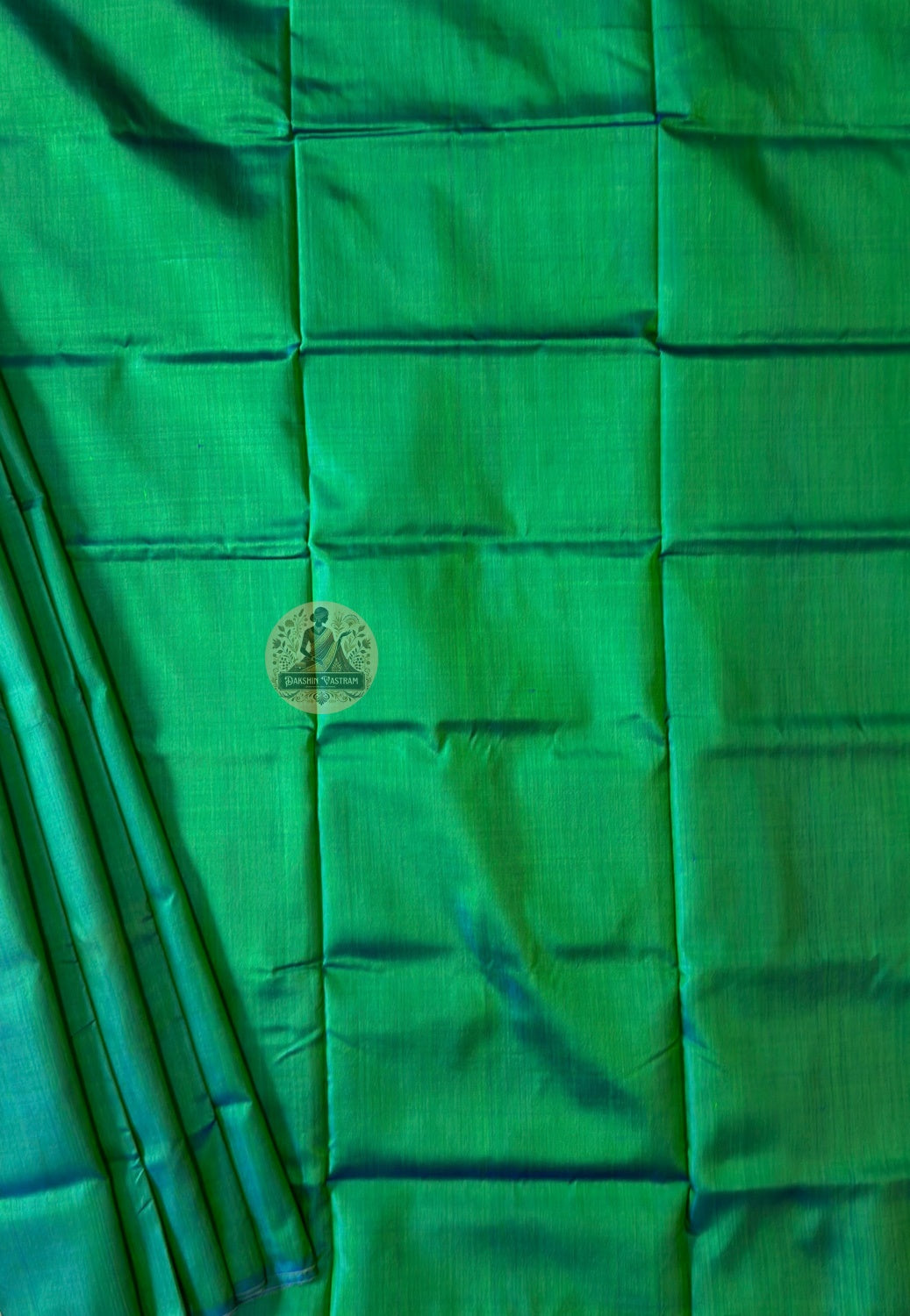 Bishnupur silk than saree flat lay showing colour fastness – ethical handloom, shipped to Bolton and Blackburn