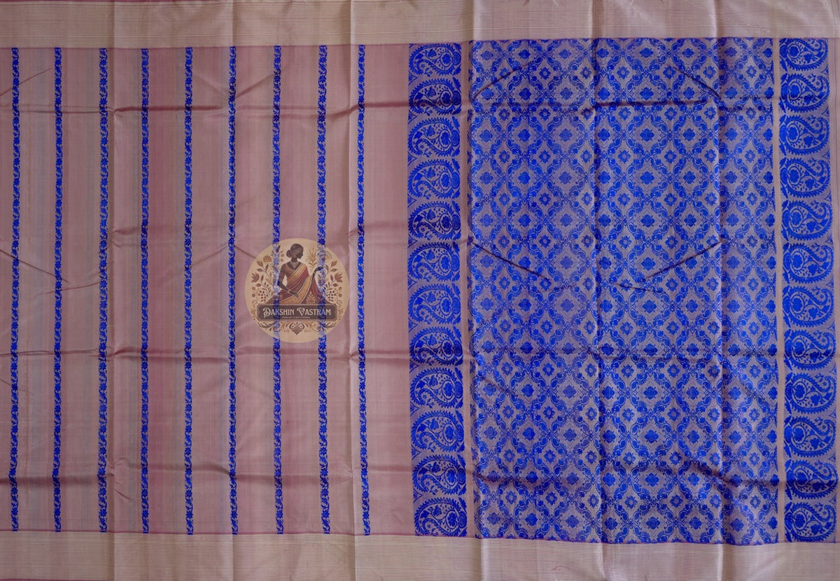Tussar silk saree styled for a formal corporate evening in London — earthy handloom luxury for the professional Indian woman, Dakshin Vastram