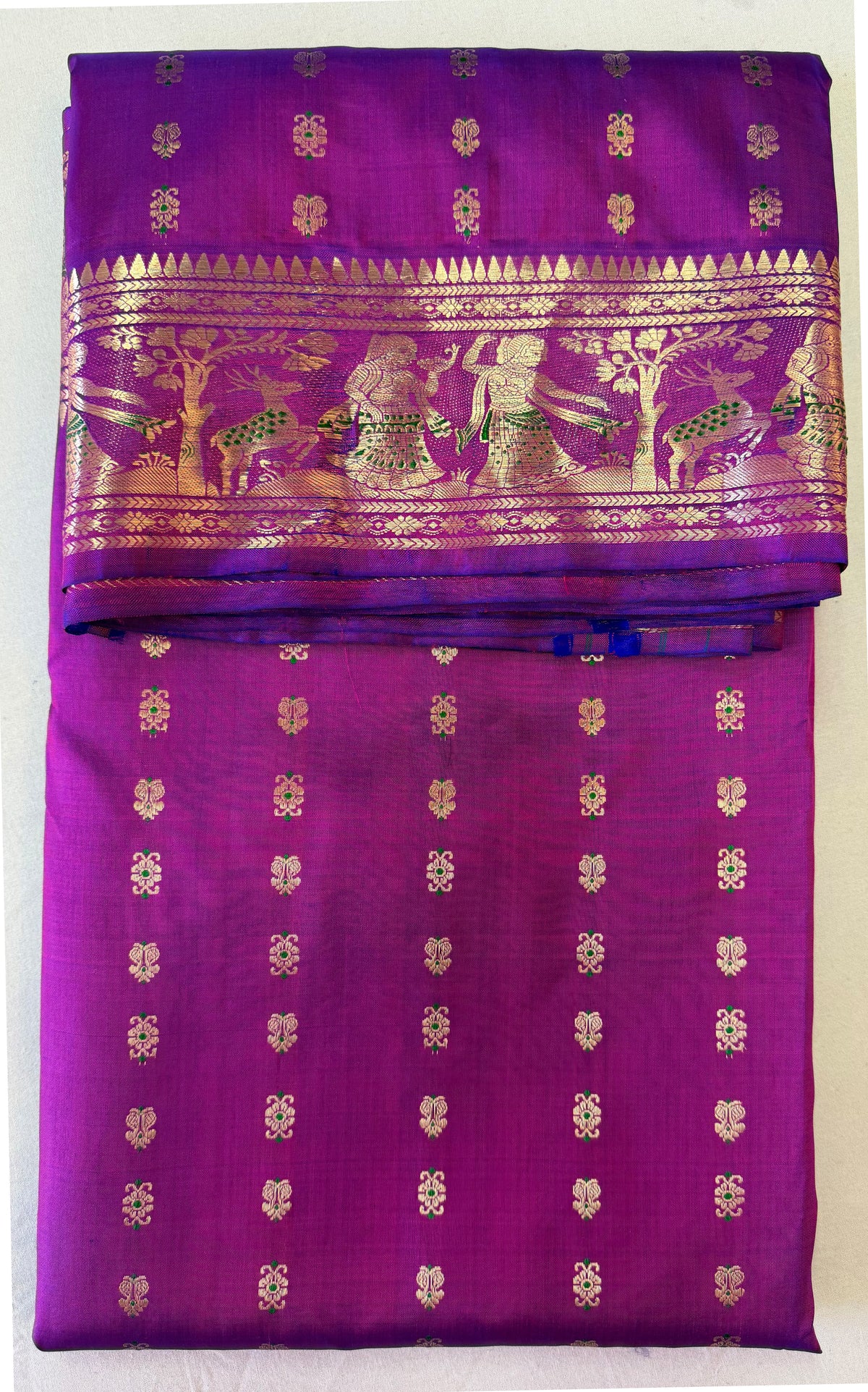 Buy Swarnachari Silk Saree for Weddings – Elegant styling with jewellery