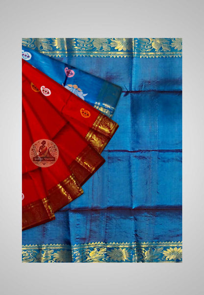 Order Luxury Silk Saree – Handwoven detailing view