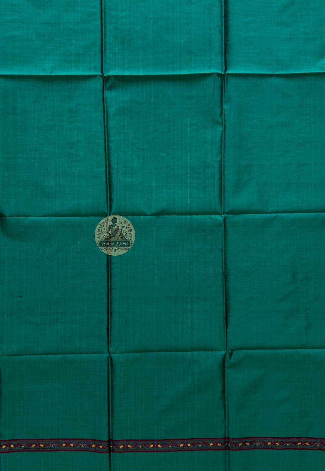 Premium handloom silk unstitched kurti piece in deep green – authentic Bengal weave available online UK USA EU
