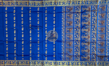 Shop Indian Heritage Saree – Intricate border craftsmanship in pure mulberry silk