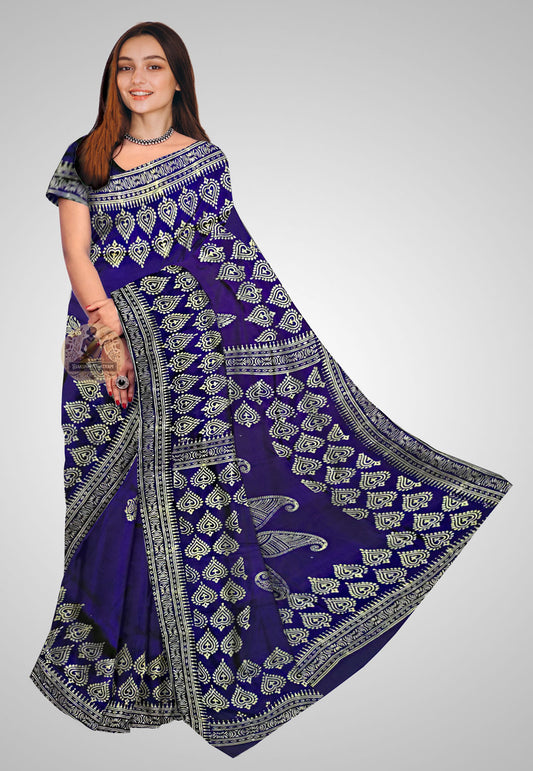 Handloom Pure Silk Saree – Global front profile for cultural elegance