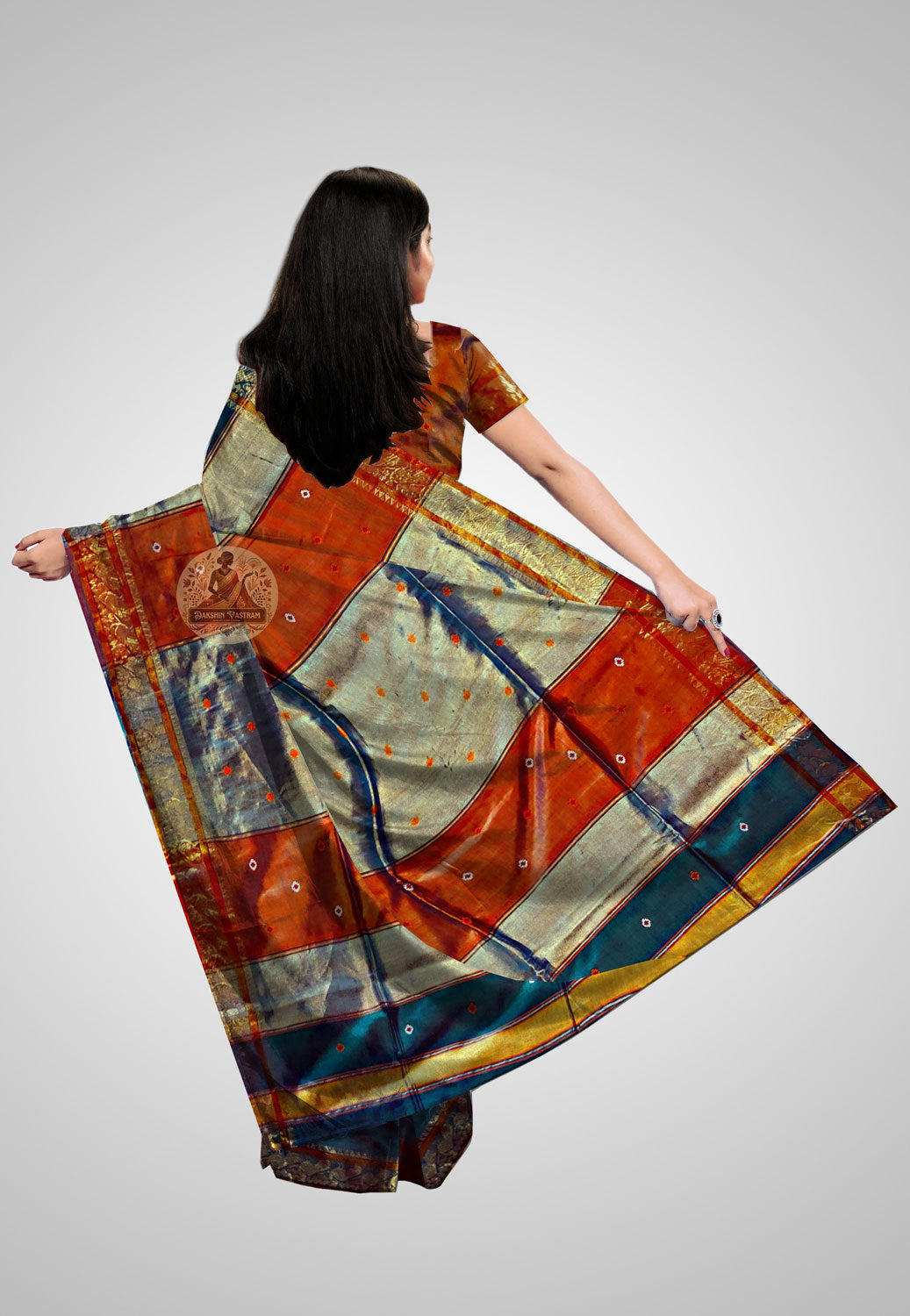 Handcrafted pure silk saree for weddings and festive wear