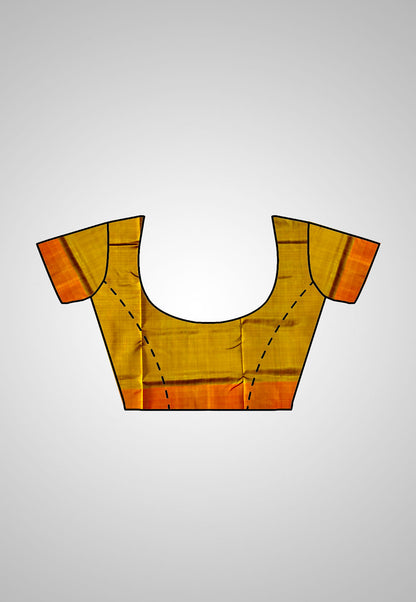 Shop Pure Silk Kotki Saree – Styled look featuring blouse and border