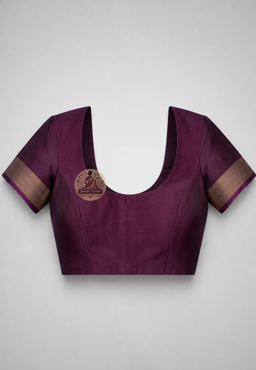 Matching blouse piece included with Bishnupur Pure Katan Silk Saree, handloom Bengal