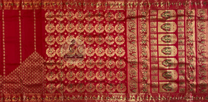 Dakshin Vastram Swarnachari silk saree – handloom Bengal weave shipped across the UK