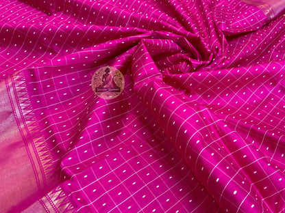 Shop Pure Silk Saree – Texture and Mulberry silk detailing focus